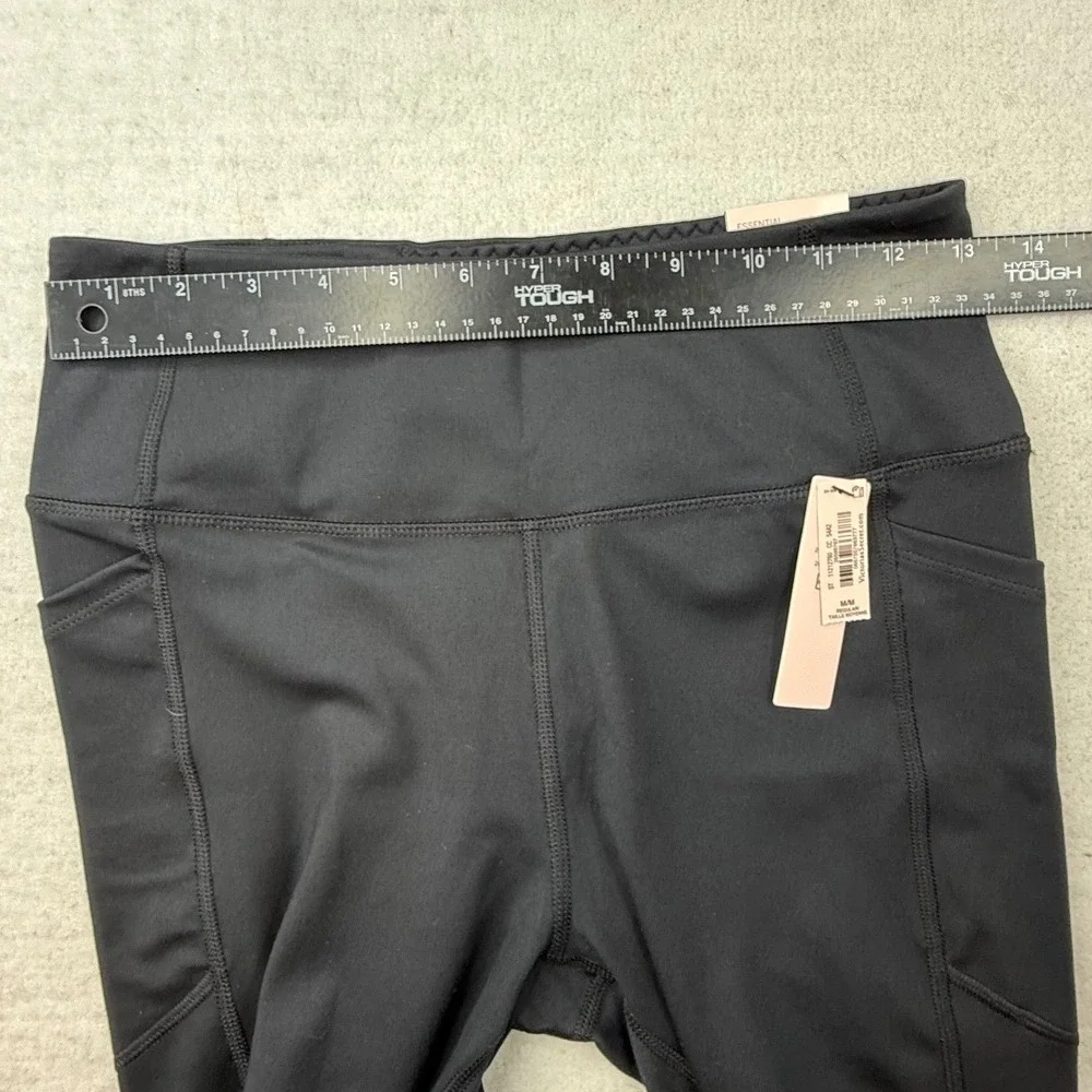 Victoria's Secret Sport Essential Legging Black Medium Side Pockets casual - Picture 3 of 9